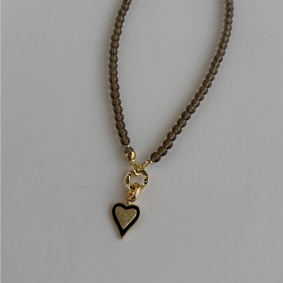 685 Smoke Quartz Stone Necklace - Picture 3 of 6